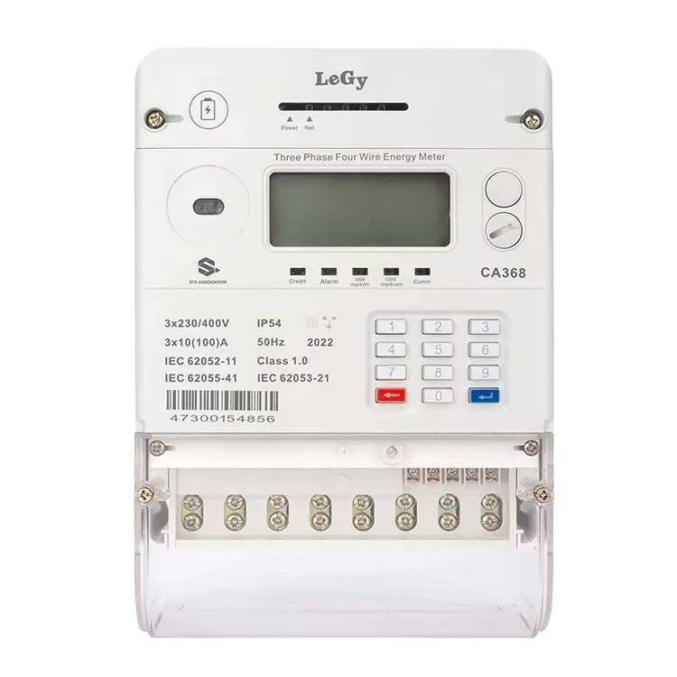 Trojfázový predplatený elektromer STS